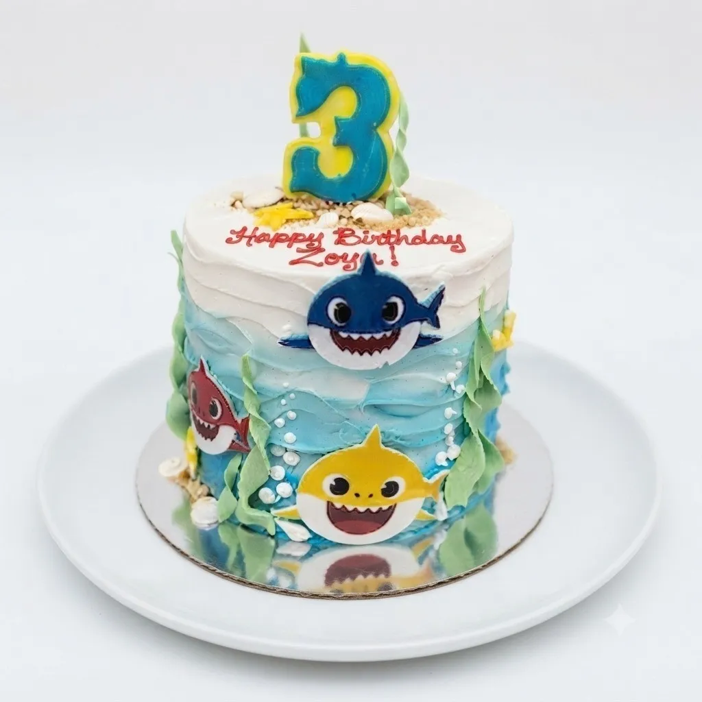Baby Shark Theme cake
