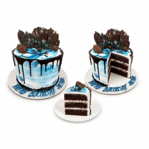 Blue drip Cake