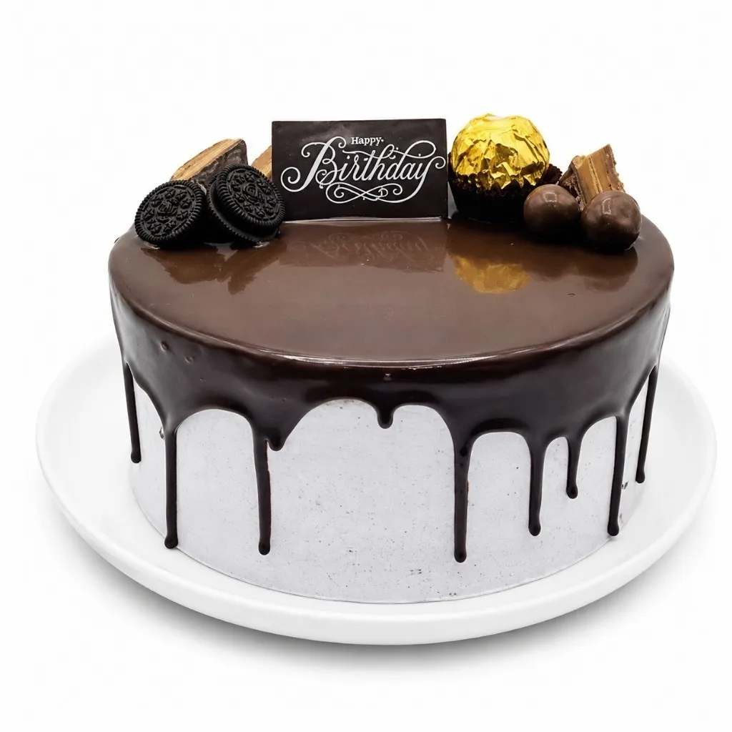 3 layers Midi chocolate sponge layered with cookies crumble cream.