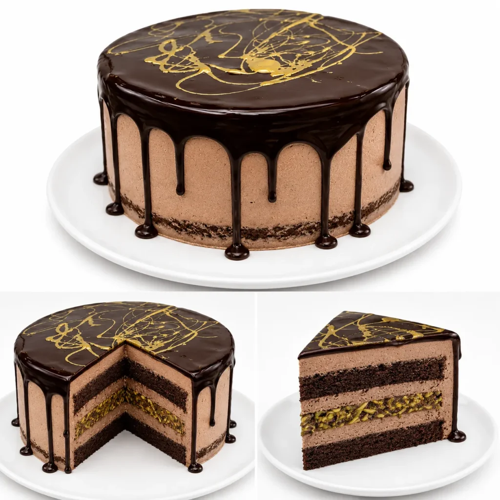 Dubai chocolate cake