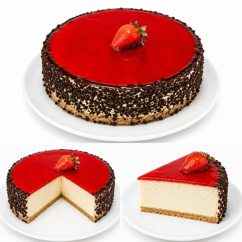 Strawberry Baked Cheesecake