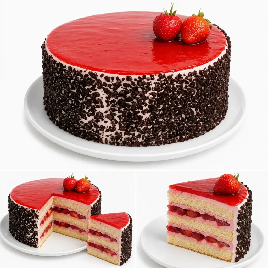 Strawberry Creme Torte