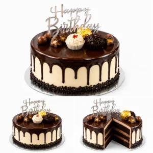 Chocolate Drip Birthday Cake Showcase