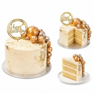 Gold Chocolate Ball Cake
