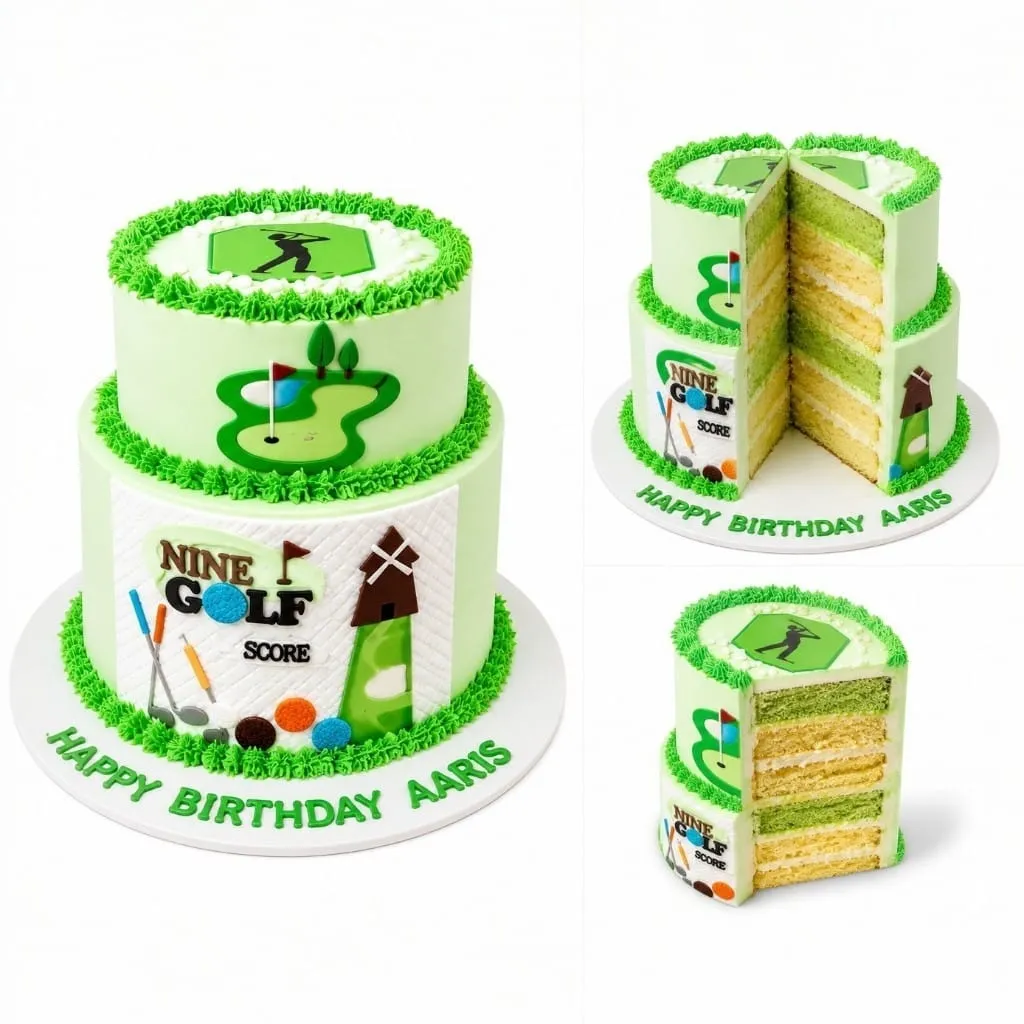 Mini Golf Theme Cake