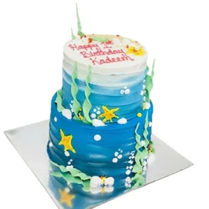 Under-the-Sea Theme Cake